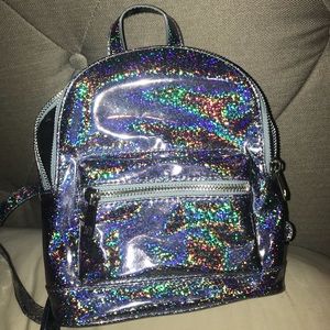 Holographic Mini Backpack